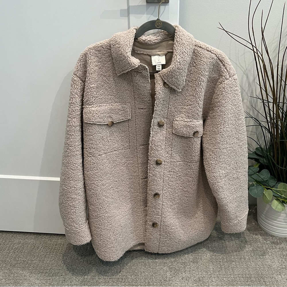Joie - Sherpa coat - M - oat